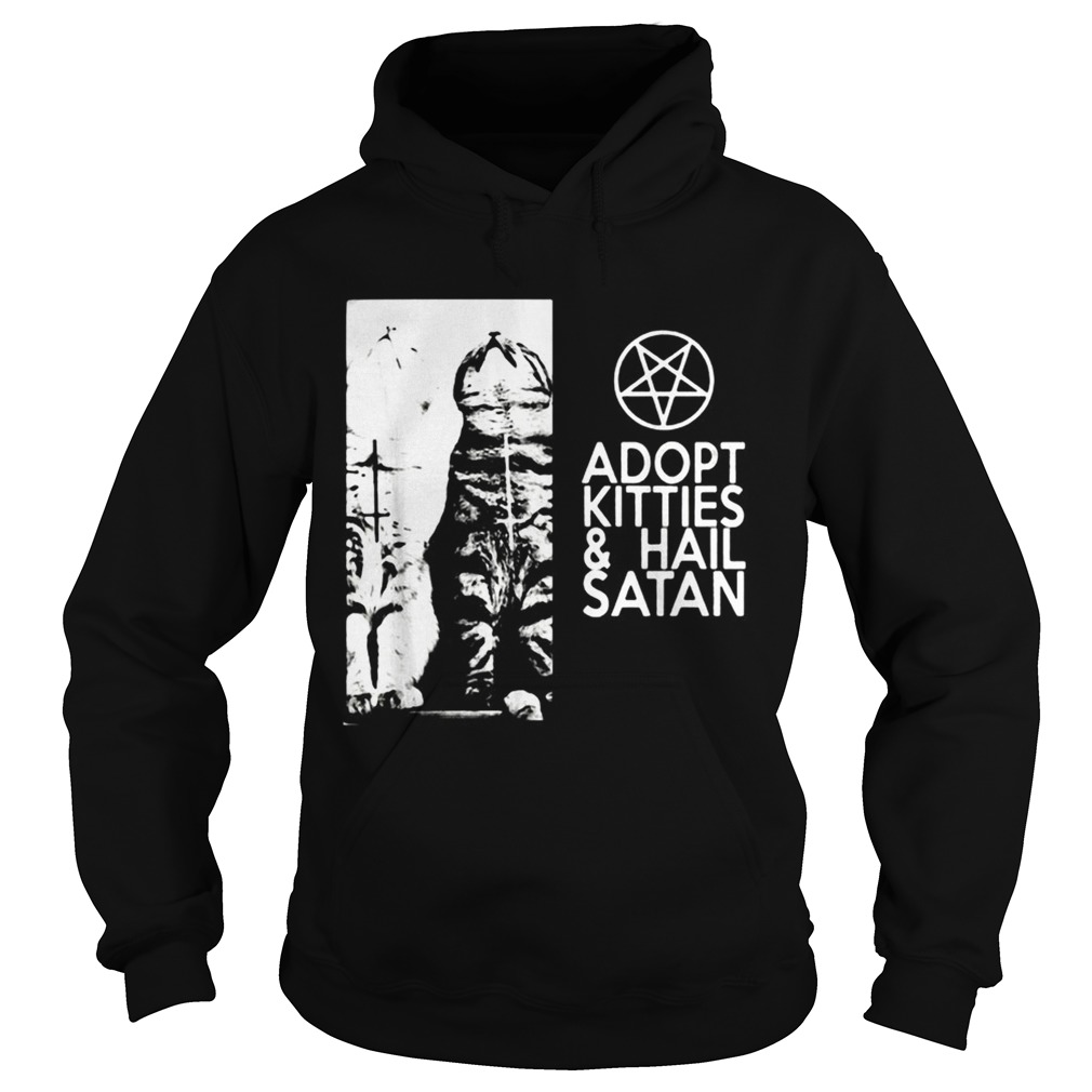 Adopt kitties and hail satan Hoodie