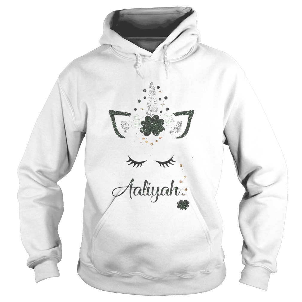 Ava St Patricks Day Personalized Glitter Aaliyah Hoodie