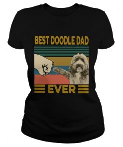 Best Doodle Dad Ever Vintage  Classic Ladies