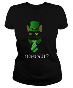 Black Business Cat Kitten St Patricks Leprechaun  Classic Ladies