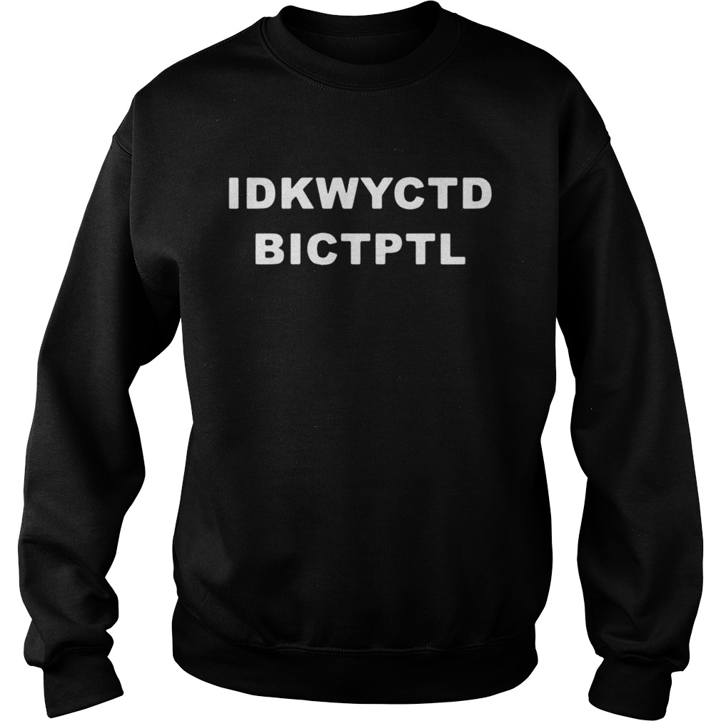 Black Idkwyctd Bictptl Sweatshirt