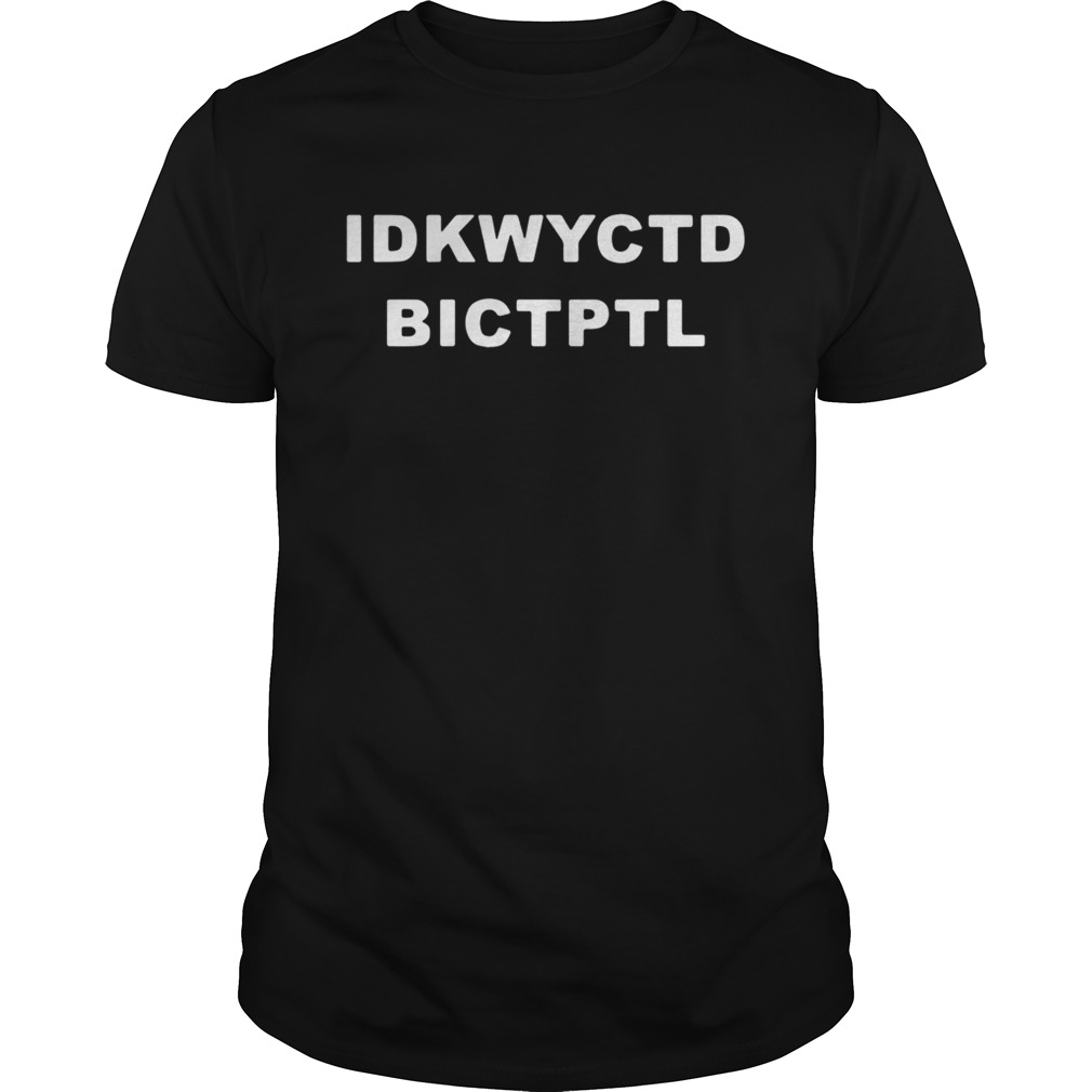 Black Idkwyctd Bictptl shirt