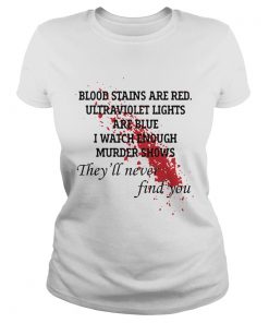 Blood Stains Are Red Ultraviolet Lights Are Blue Short  Classic Ladies