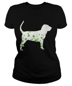 Bloodhound St Patricks Day Shamrock Dog  Classic Ladies