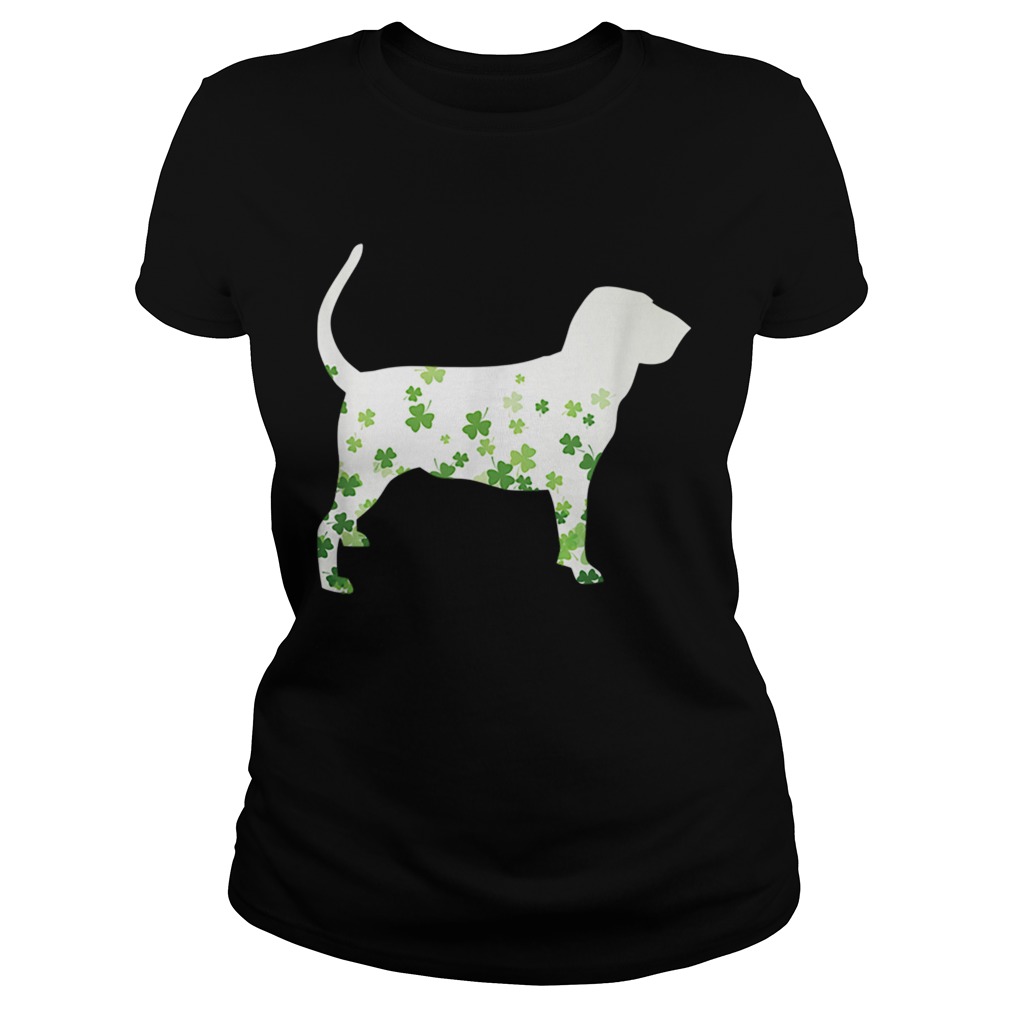 Bloodhound St Patricks Day Shamrock Dog Classic Ladies