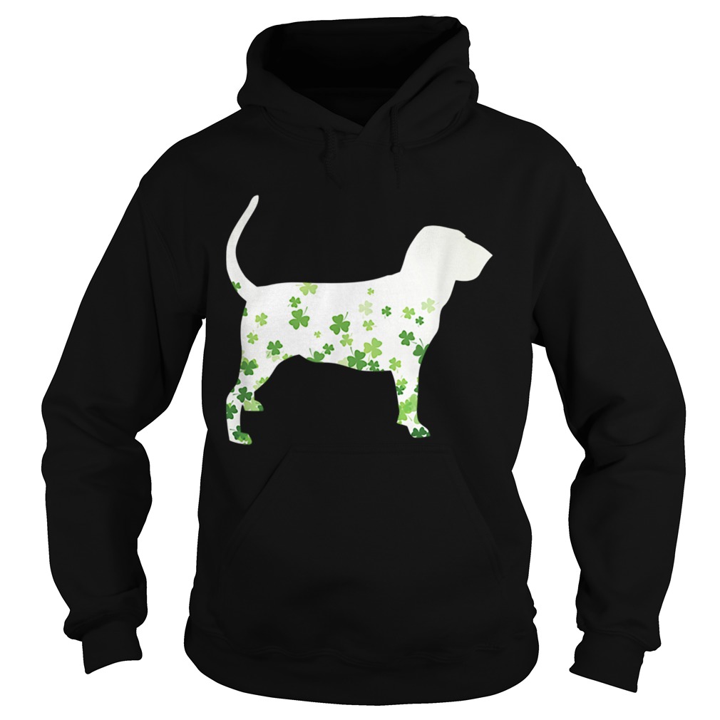 Bloodhound St Patricks Day Shamrock Dog Hoodie