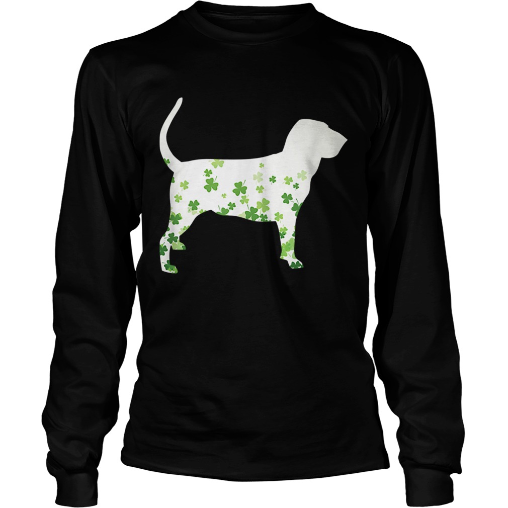 Bloodhound St Patricks Day Shamrock Dog LongSleeve