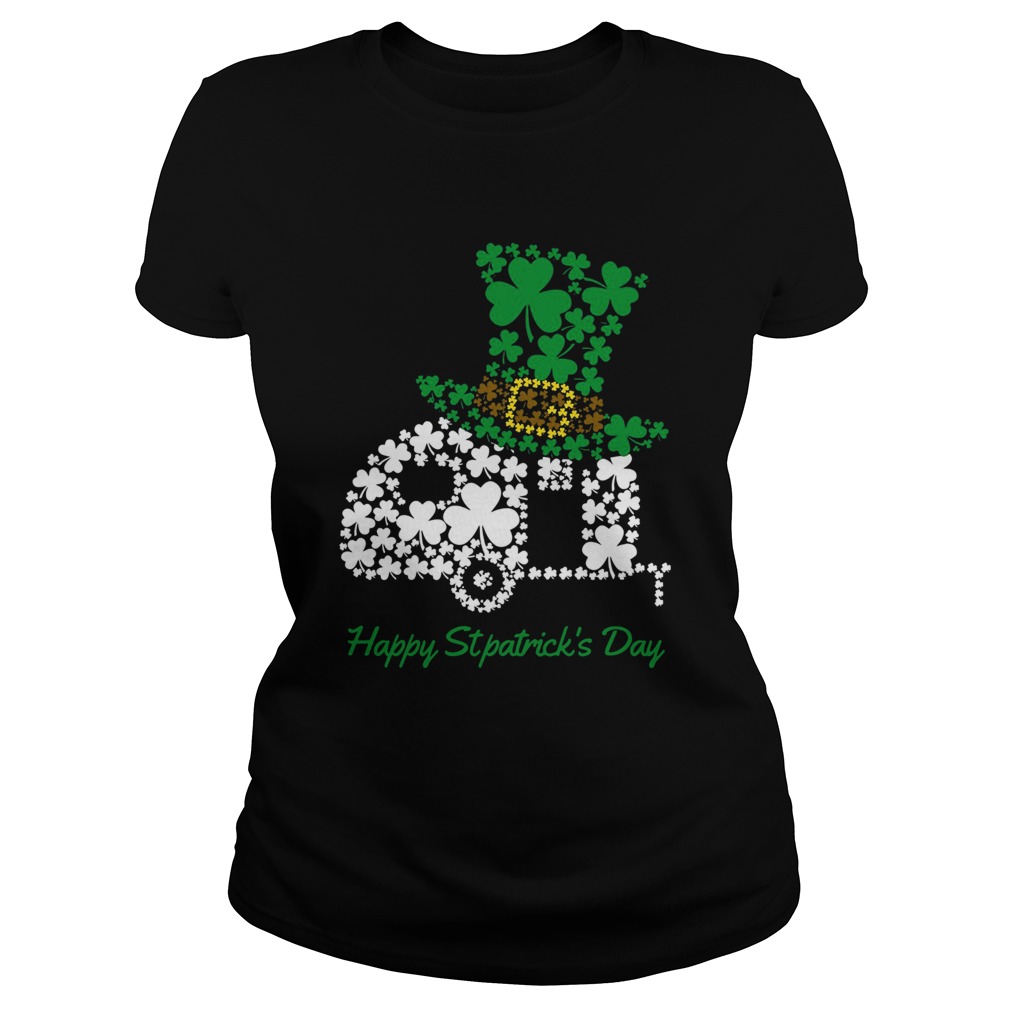 Camping Shamrock Irish St Patricks Day Classic Ladies