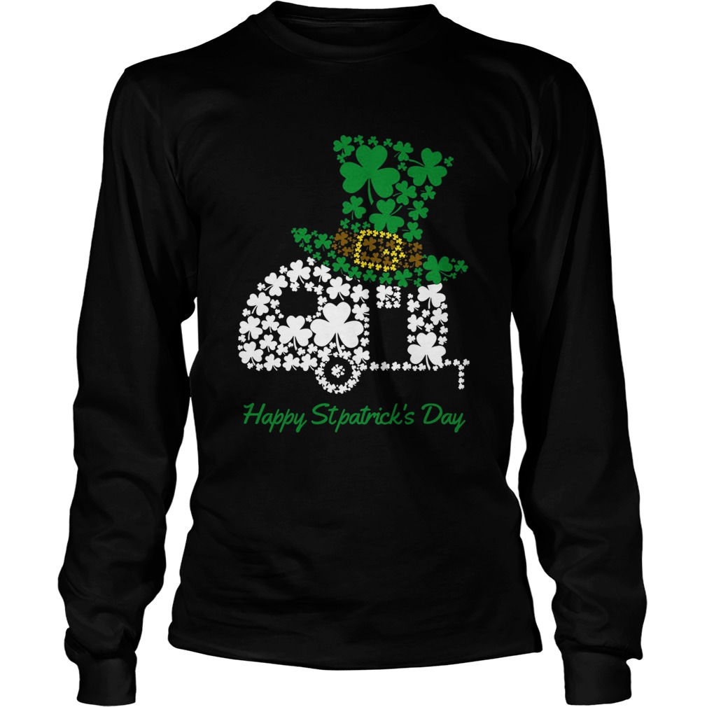 Camping Shamrock Irish St Patricks Day LongSleeve
