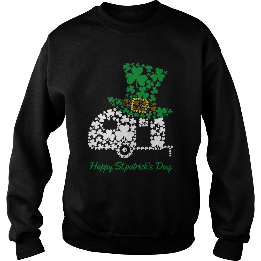 Camping Shamrock Irish St Patricks Day Sweatshirt