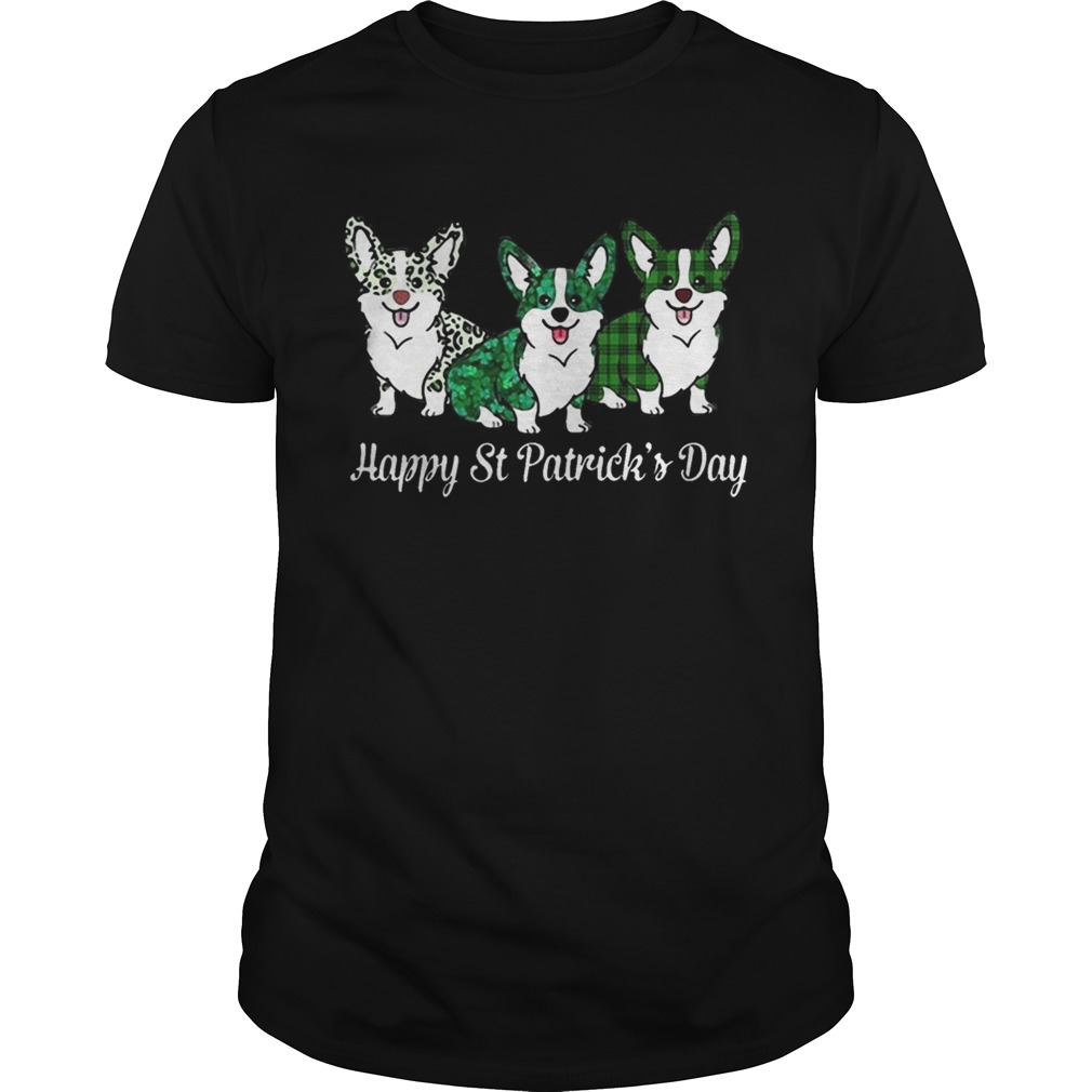 Corgi Happy St Patricks Day shirt