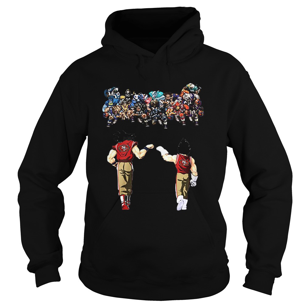 Dragon Ball Z Son Goku Vegeta Mashup San Francisco 49ers Hoodie
