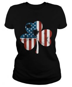 Flowers Irish American Flag  Classic Ladies