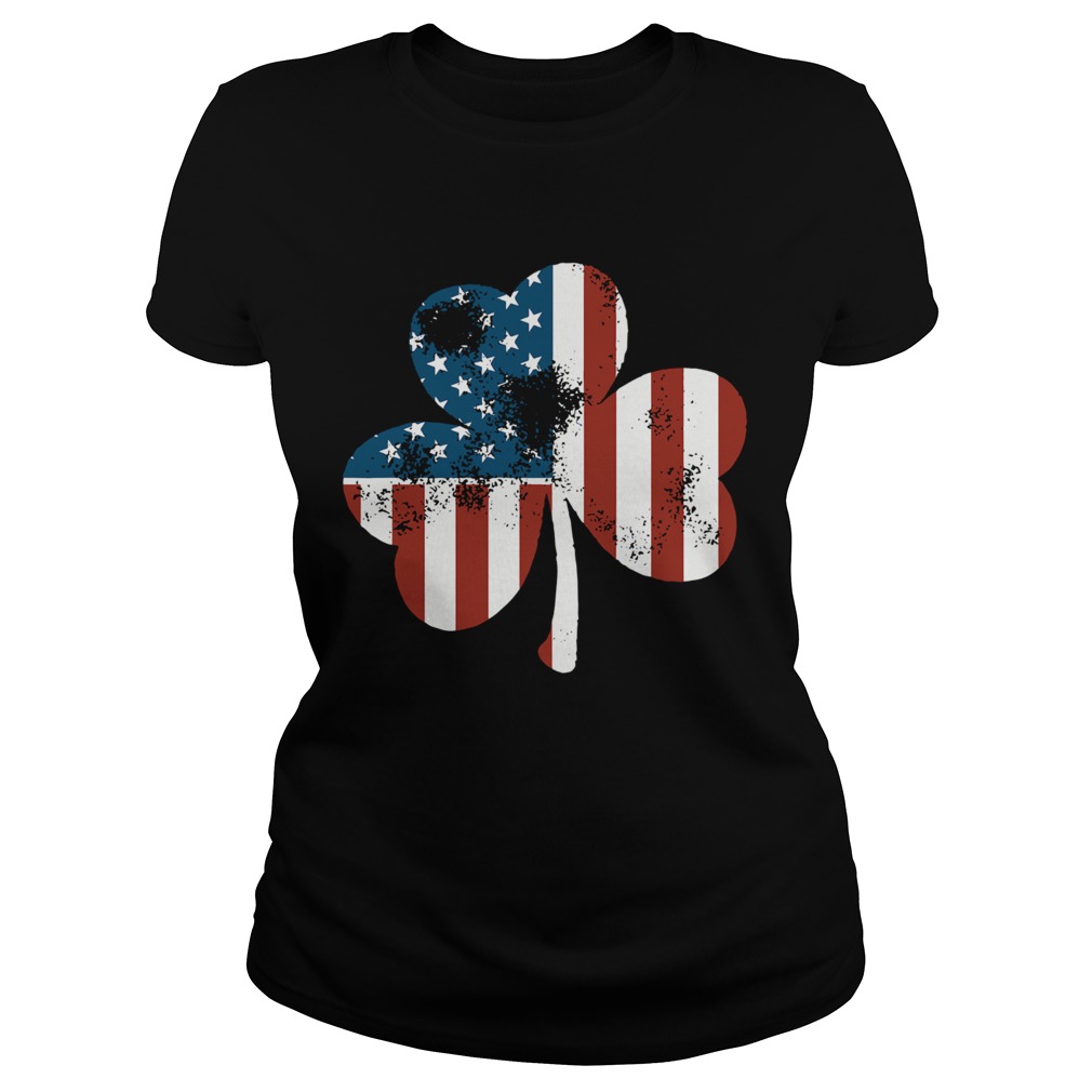 Flowers Irish American Flag Classic Ladies