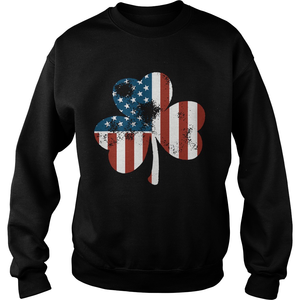 Flowers Irish American Flag Sweatshirt