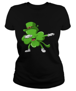 Funny Dabbing Shamrock Dab Happy St Patricks Day  Classic Ladies