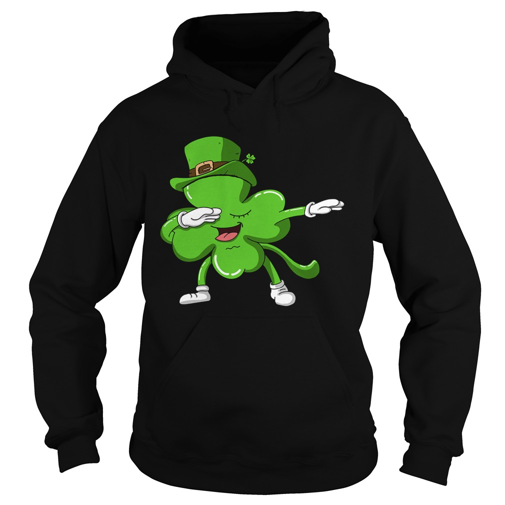 Funny Dabbing Shamrock Dab Happy St Patricks Day Hoodie