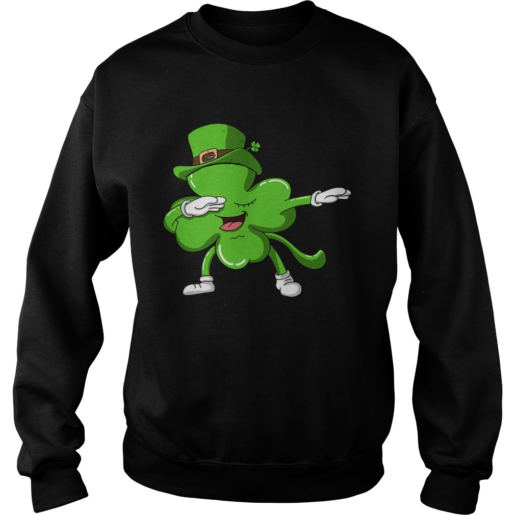 Funny Dabbing Shamrock Dab Happy St Patricks Day Sweatshirt