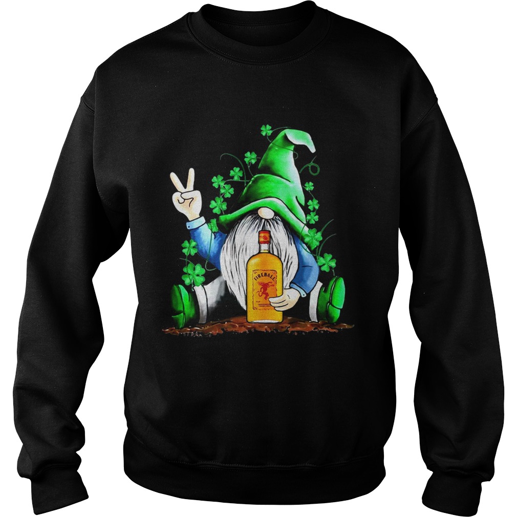 Gnome hug Fireball Irish St Patricks day Sweatshirt