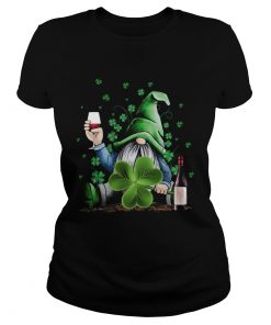 Gnomie Irish Drink Wine St Patricks Day  Classic Ladies