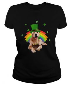 Golden Retriever St Patricks day  Classic Ladies