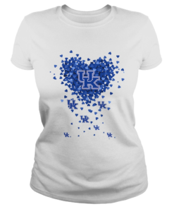Kentucky Wildcats Tiny Hearts Shape  Classic Ladies