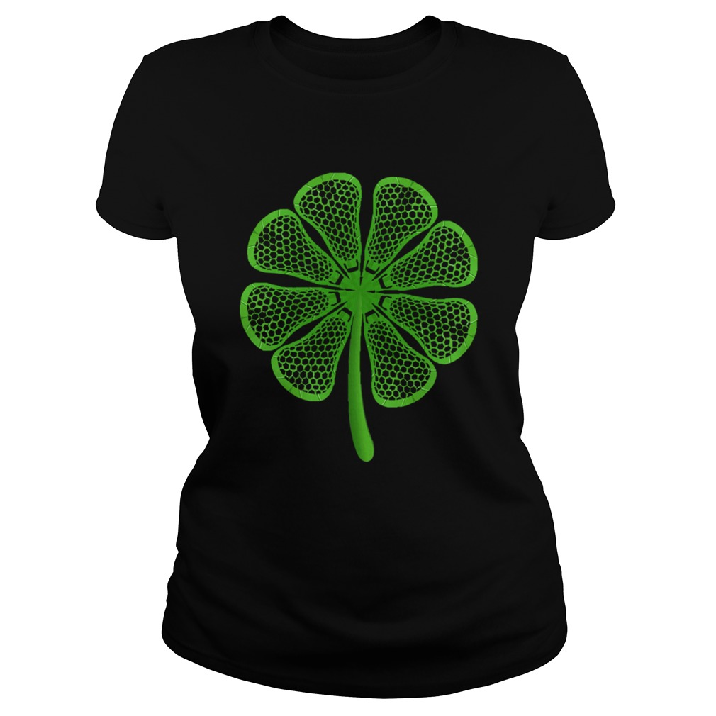 Lacrosse St Patricks Day Shamrock Lucky Lacrosse Classic Ladies