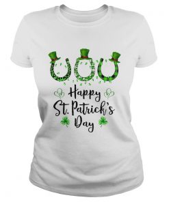 Leopard Happy St Patricks Day  Classic Ladies