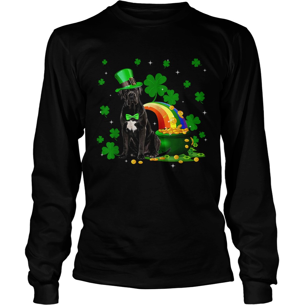 Leprechaun Cane Corso Dog Lover St Patricks Day LongSleeve