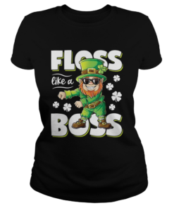 Leprechaun Floss Like A Boss St Patricks Day  Classic Ladies