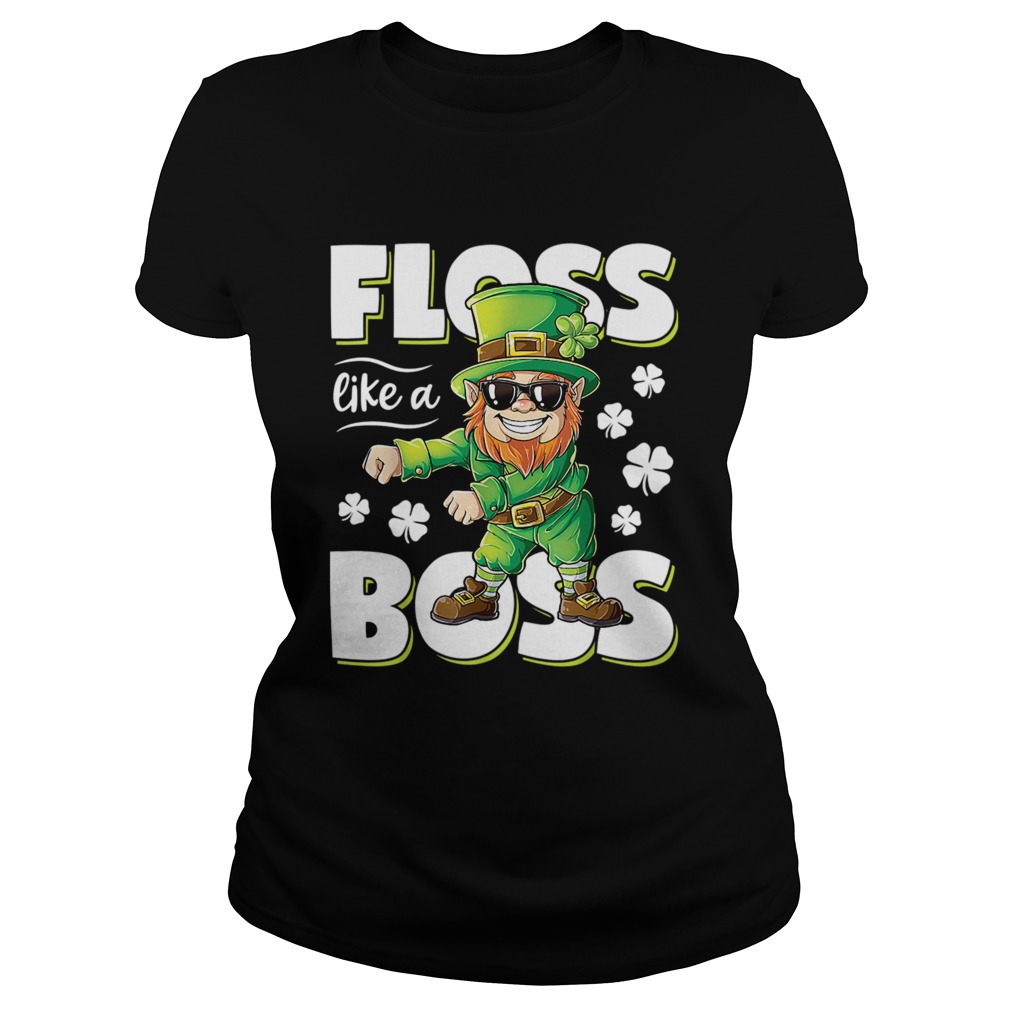 Leprechaun Floss Like A Boss St Patricks Day Classic Ladies