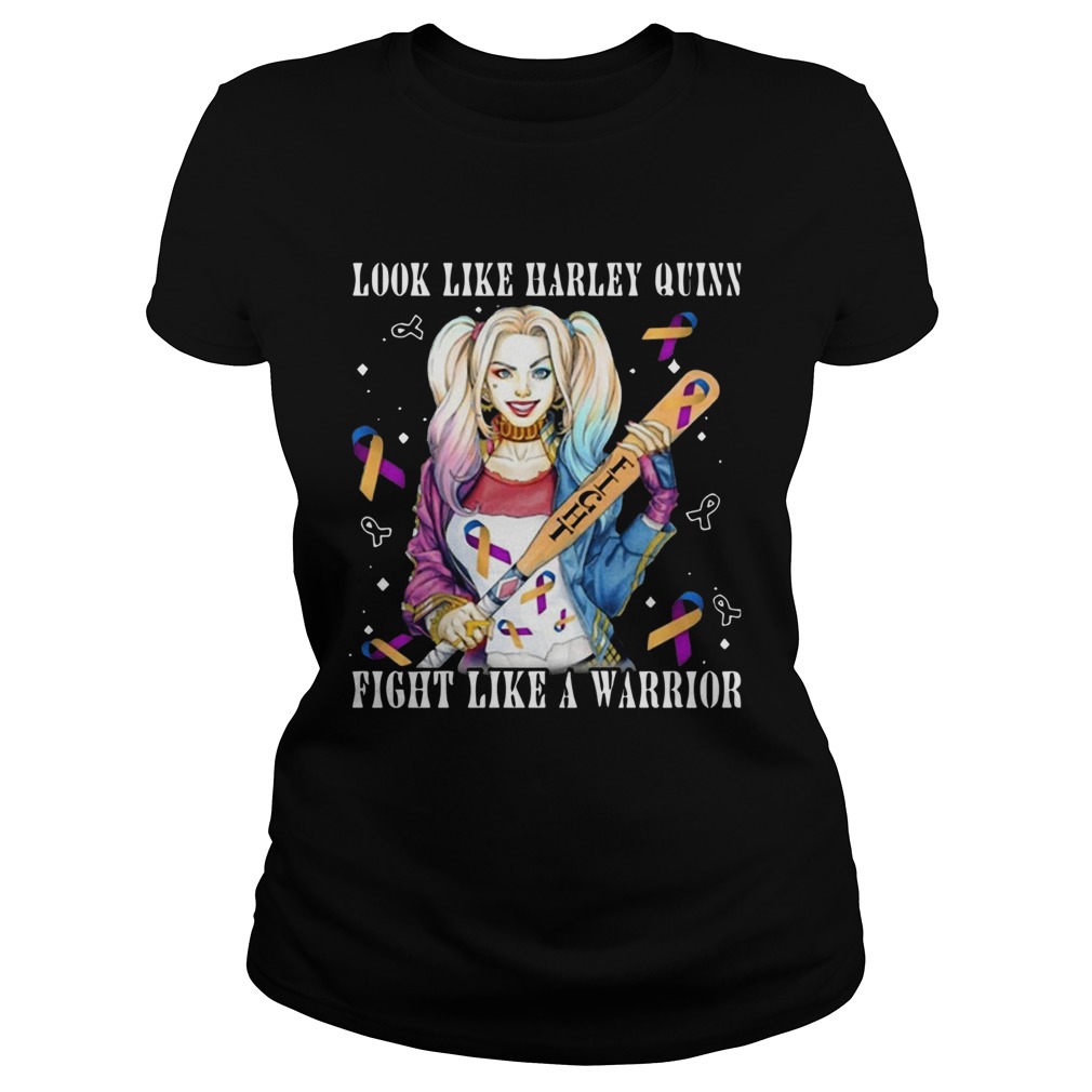 Look Like Quinn Fight Like A Warrior Hodgkin Lymphoma Awareness Classic Ladies