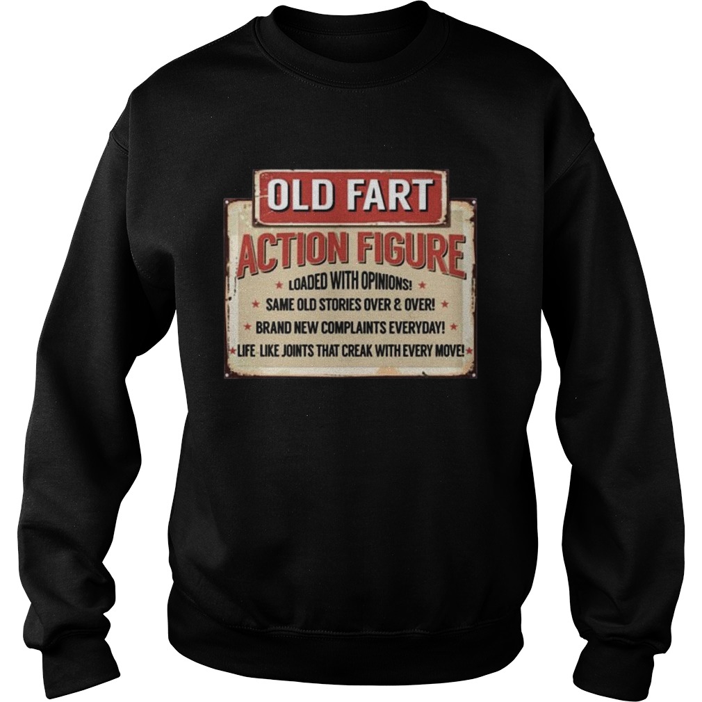 Old Fart Action Figure For Old Man Club Sweatshirt
