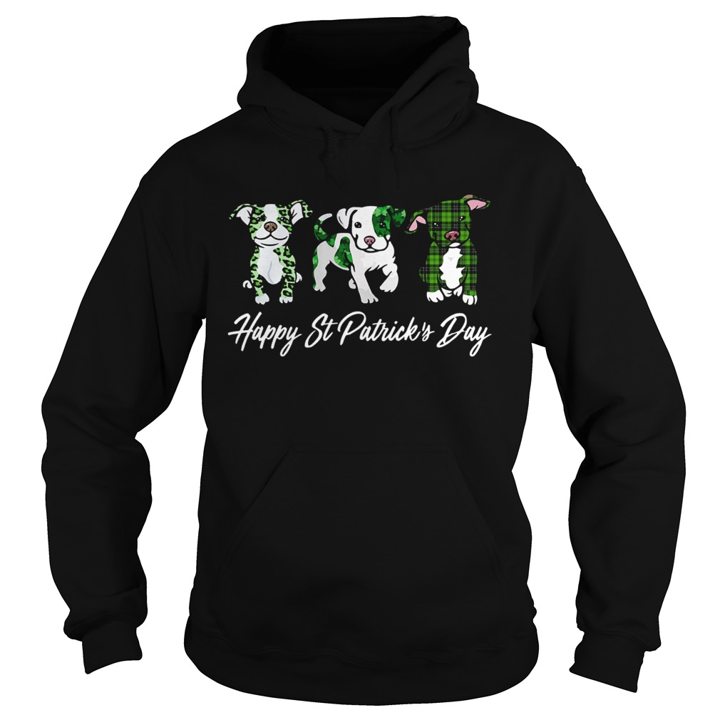 Pit Bull Happy St Patricks Day Hoodie