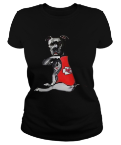 Pitbull Rottweiler I Love Kansas City Chiefs  Classic Ladies