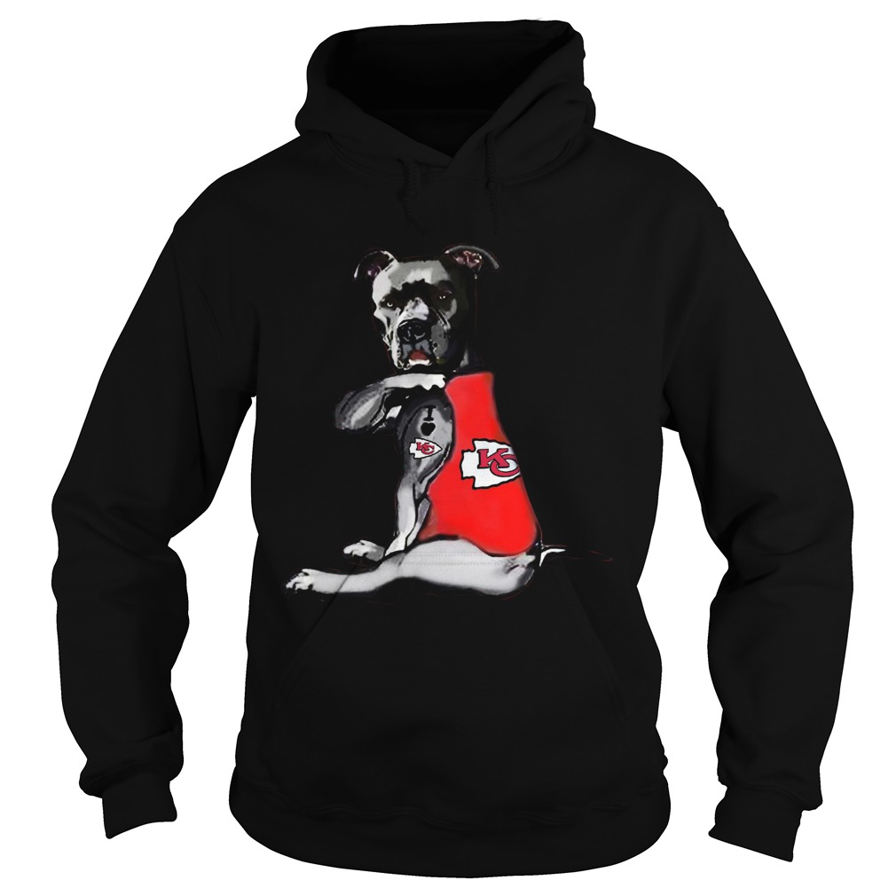 Pitbull Rottweiler I Love Kansas City Chiefs Hoodie