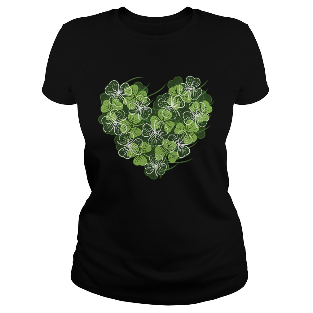 Shamrock Heart St Patricks Day Love Valentines Day Classic Ladies