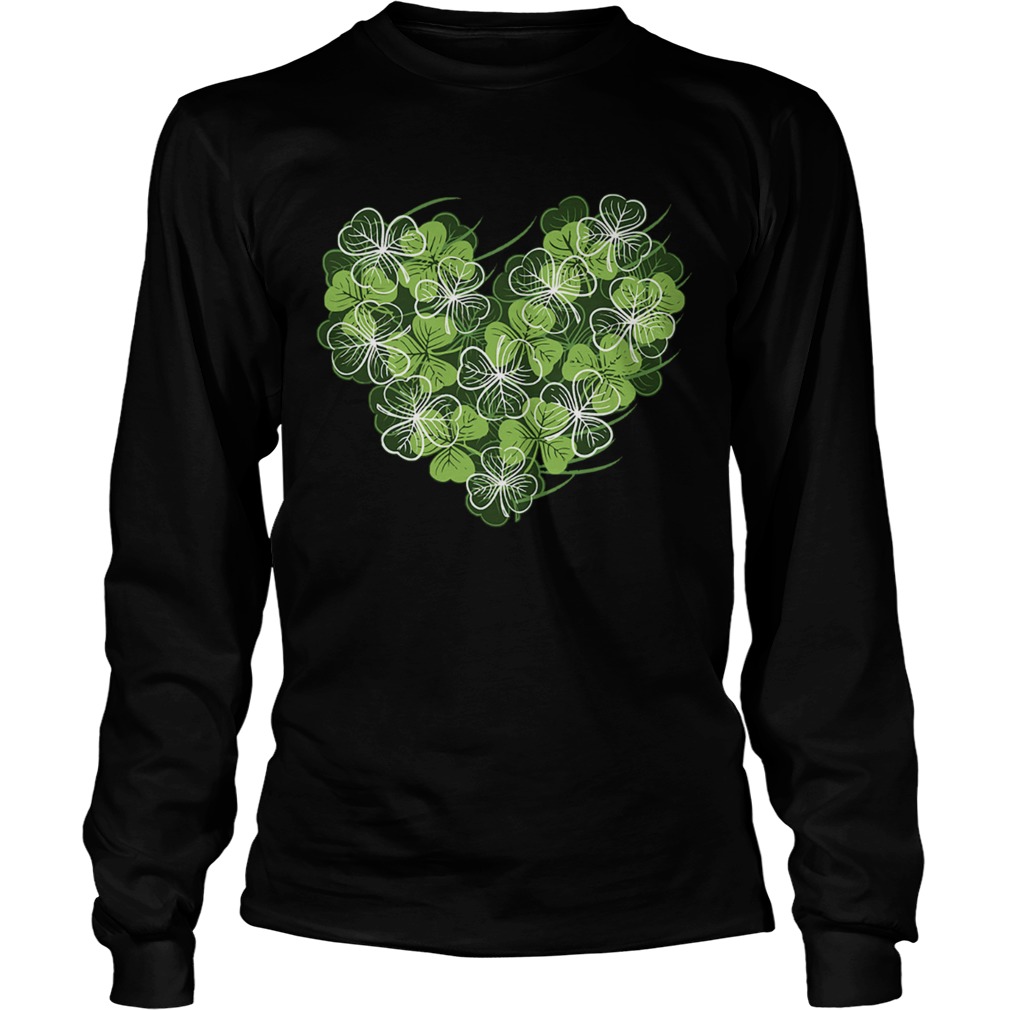 Shamrock Heart St Patricks Day Love Valentines Day LongSleeve
