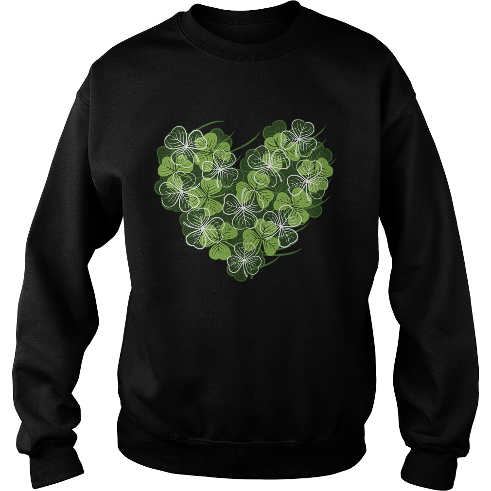Shamrock Heart St Patricks Day Love Valentines Day Sweatshirt