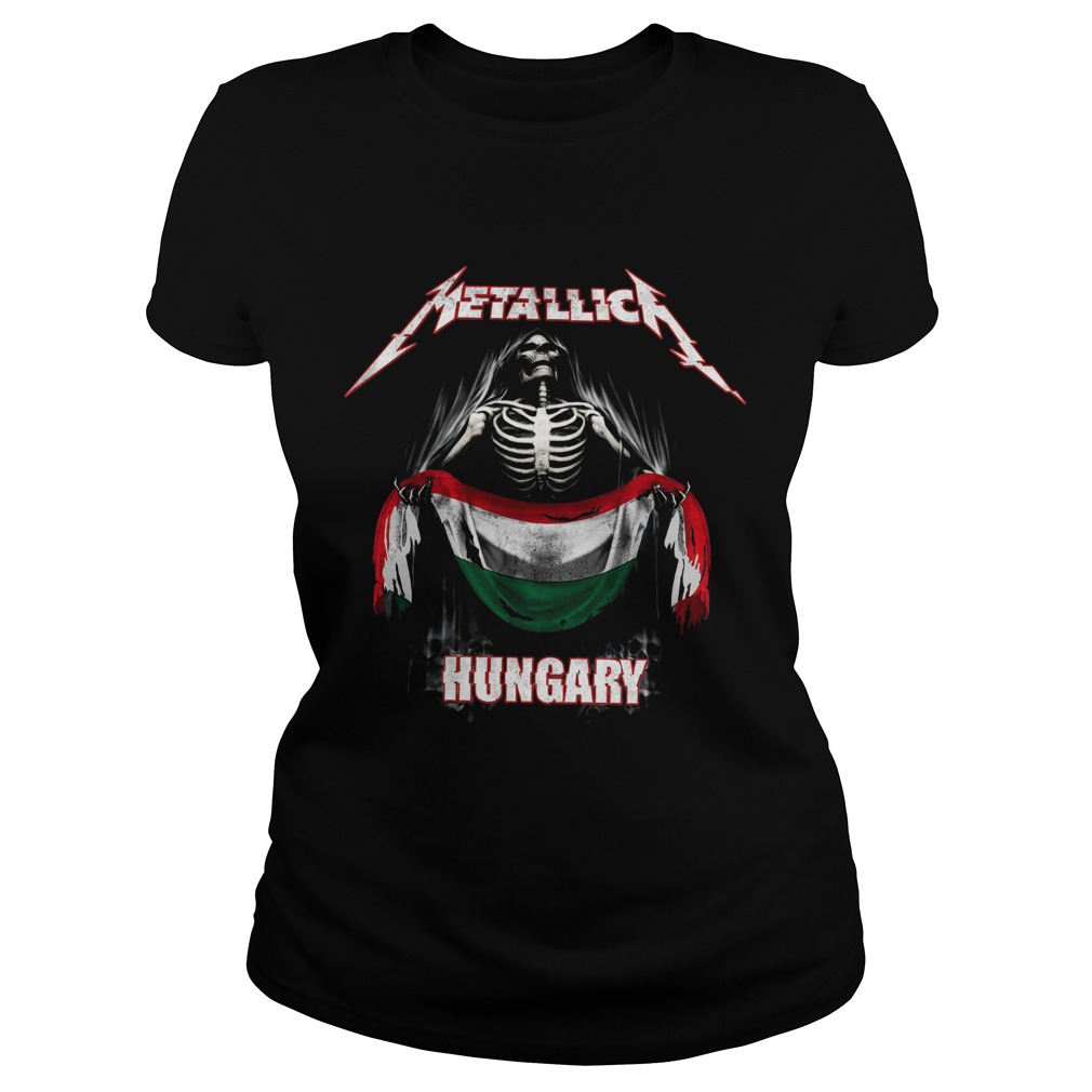 Skeleton Metallica Hungary Flag Classic Ladies