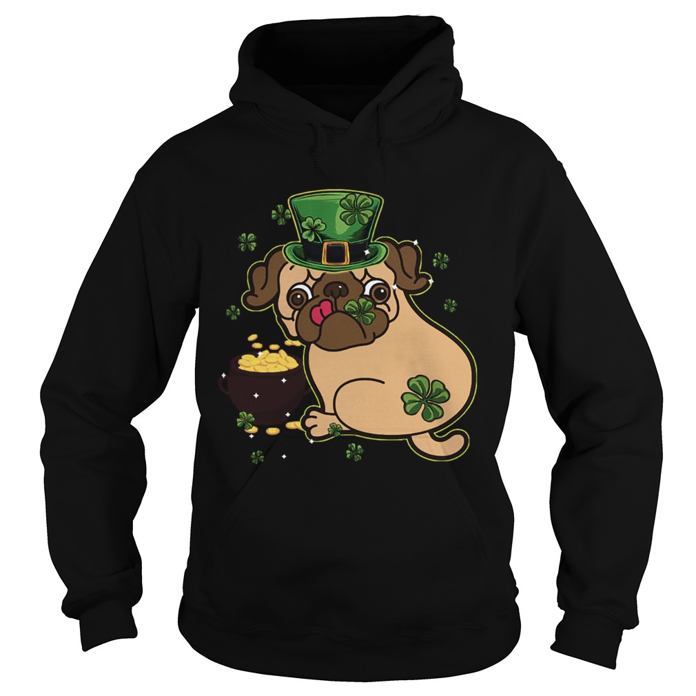 St Patricks Day Pug Dog Hoodie