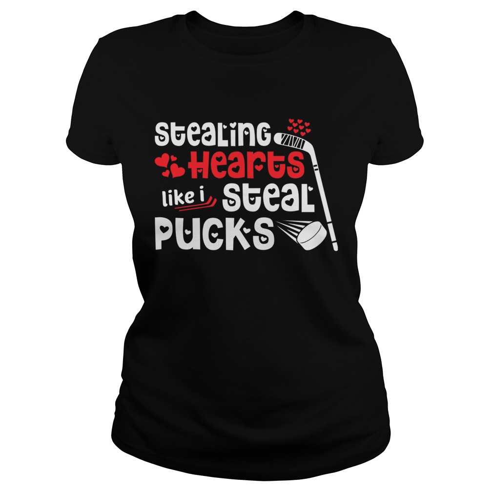 Stealing Hearts Pucks Valentines Day Hockey Classic Ladies