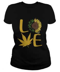 Sunflower And Cannabis Love  Classic Ladies