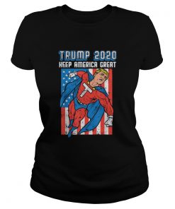 Superhero Donald Trump 2020 Keep America Great  Classic Ladies