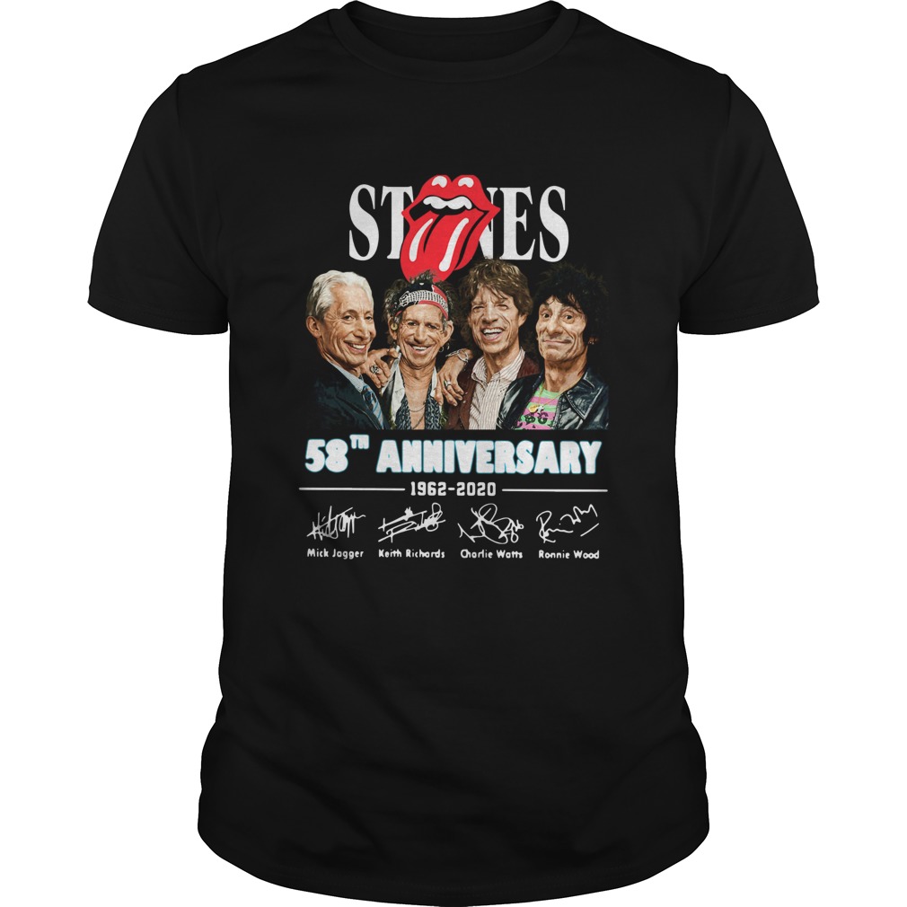 The Rolling Stone 58th Anniversary 19622020 Signatures shirt