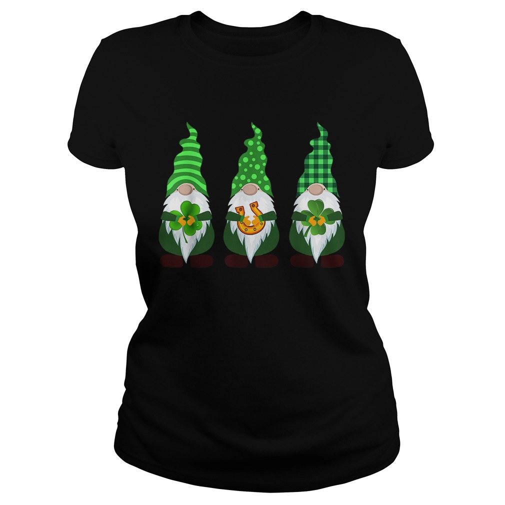 Three Gnomes Lucky St Patricks Day For Men Women Kids Classic Ladies