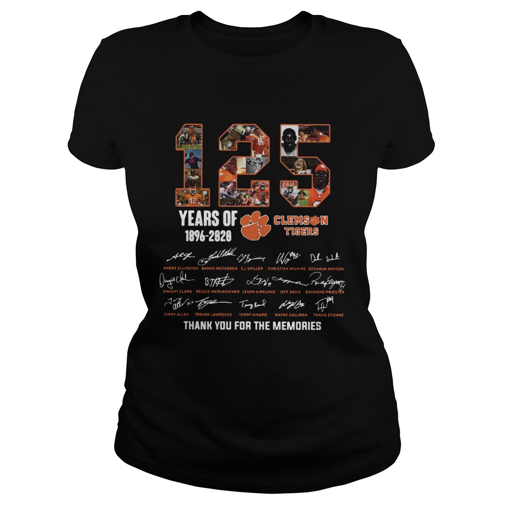 125 Years of Clemson Tigers 1896 2020 thank you for the memories Classic Ladies
