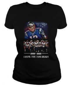 2000 2020 Thank You Tom Brady  Classic Ladies