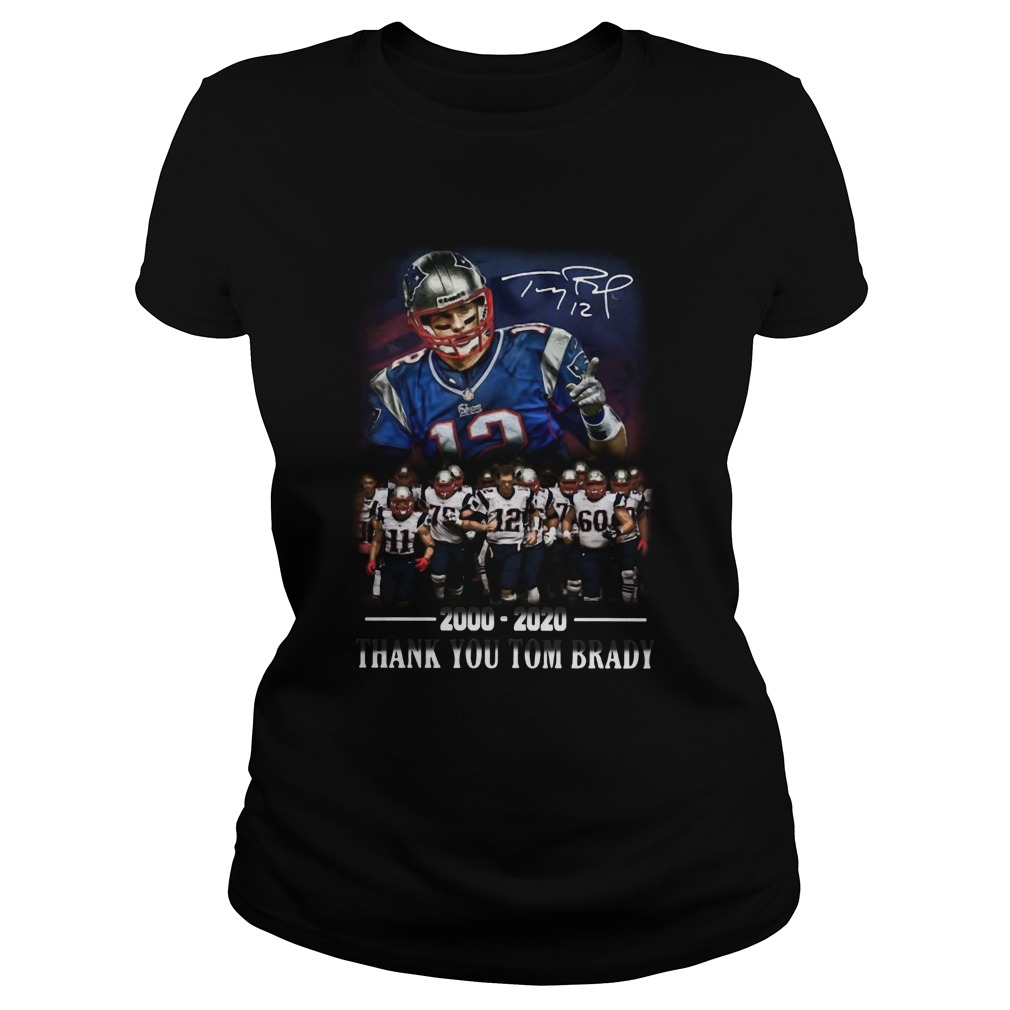 2000 2020 Thank You Tom Brady Classic Ladies