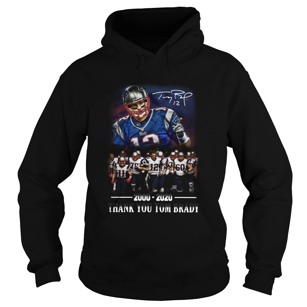 2000 2020 Thank You Tom Brady Hoodie